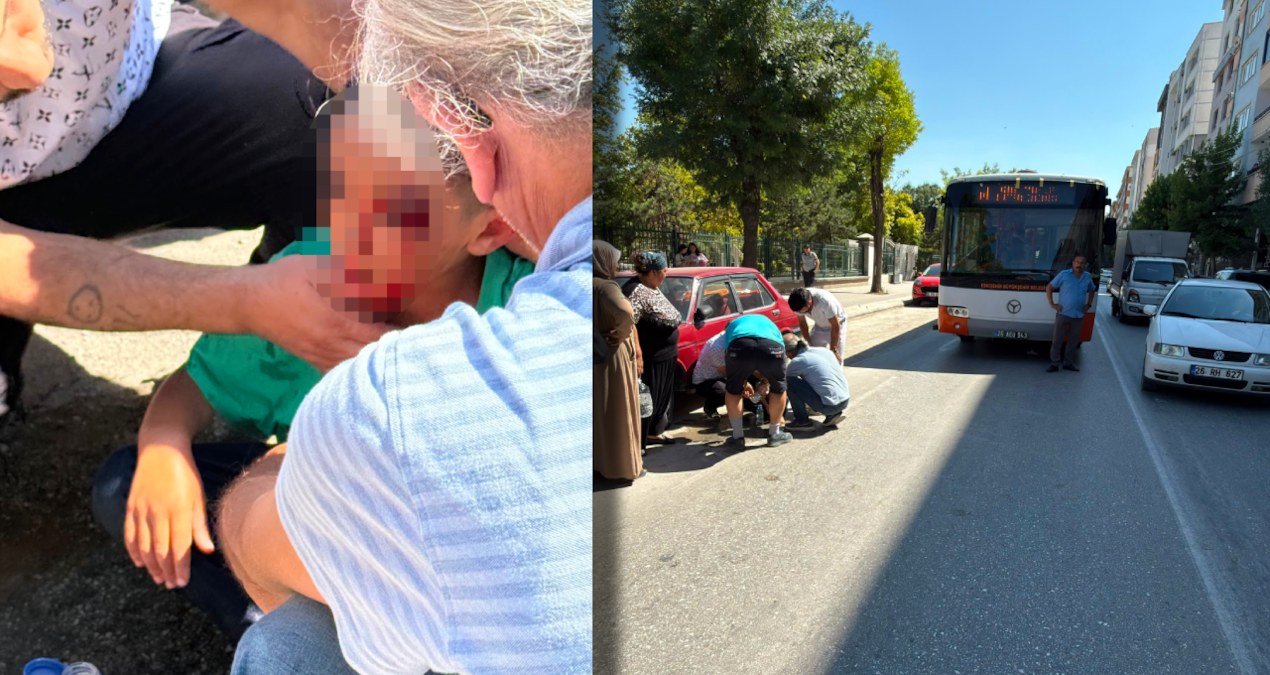 Belediye otobüsünün altında kalan 7 yaşındaki çocuğu vatandaşlar kurtardı - Sözcü Gazetesi