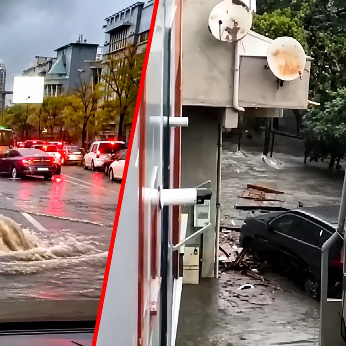 İstanbul'da sağanak hayatı olumsuz etkiledi! Yollar göle döndü, trafik kilitlendi